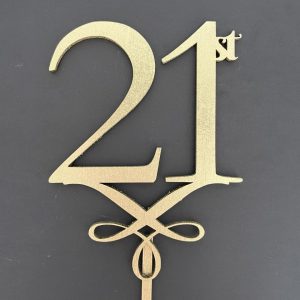 Number 21st Cake Topper