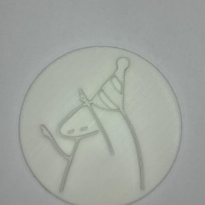Flork Character Dancing Cup Cake Stamp